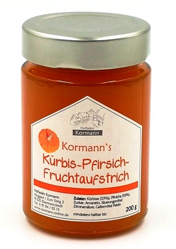 Kürbis-Pfirsich-Fruchtaufstrich 200 g